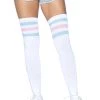 Leg Avenue Thigh High Athletic Socks For Women