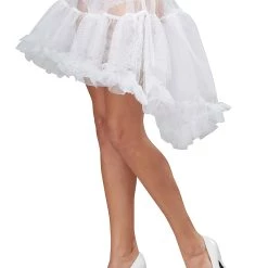 California Costume Collection Womens White High Low Petticoat
