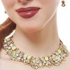 Costume Culture By Franco LLC Women's Yellow Cluster Collar Necklace