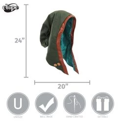 Elope Woodland Elf Plush Costume Hood -Cheap Halloween Store woodland elf plush hood alt 5